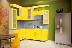 Place a kitchen set in a small kitchen photo