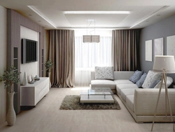 How to furnish a living room interior photo