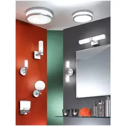 Lighting on the ceiling in the bathroom photo