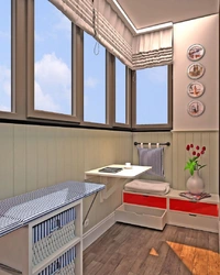 Look at the kitchen on the balcony photo