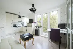 Photo of a kitchen in a studio in Khrushchev