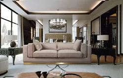 Apartment interior upholstered furniture