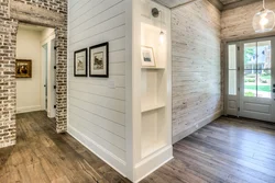 Paneling in the hallway of a house photo