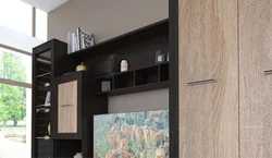 Oak color in the living room interior