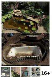 Прудик На Даче Своими Из Ванны Фото