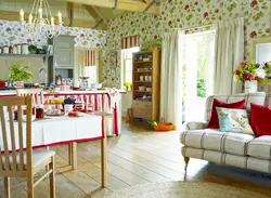Kitchen living room country design