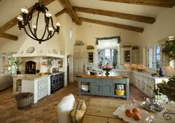 Kitchen living room country design