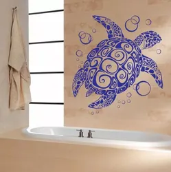 Ванна бөлмесінің фотосуретінде әдемі төселген плиткалар