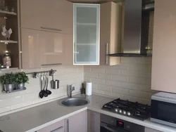 Kitchen design 9 meters with column