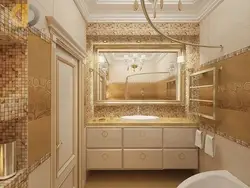 Gold bathroom design