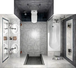 Ваннаның ішкі плиткасы 60x60