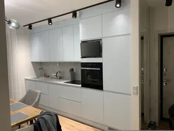 Kitchen design with tall cabinets