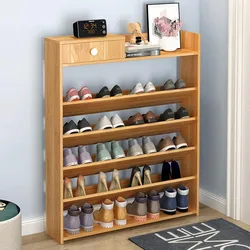 Shoe shelves for hallway photo