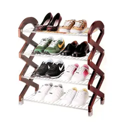 Shoe shelves for hallway photo