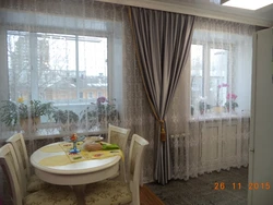 Curtains When The Kitchen And Living Room Are Combined Photo