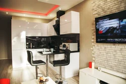 Studiya oshxonasi dizayni 26 m²