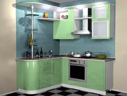 Мадэлі кутніх кухняў для маленькай кухні фота