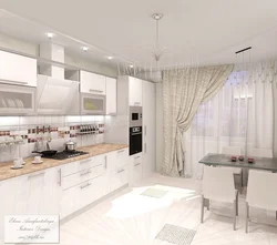Small square kitchen design