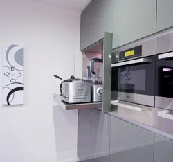 Built-In Appliances In A Small Kitchen Photo