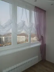 Тюль на балконе в квартире фото