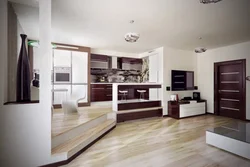 Flooring in the kitchen living room photo options