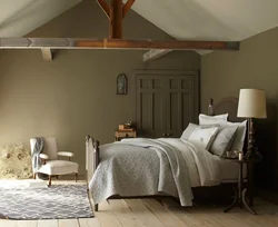 Khaki bedroom design