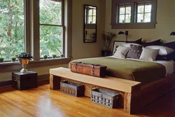 Khaki bedroom design