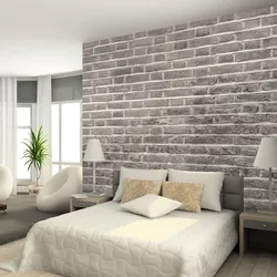 Brick Wallpaper For Bedroom Photo