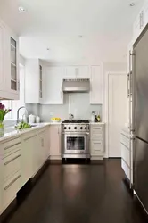 Белая Кухня Цёмны Падлогу Дызайн