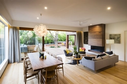 Kitchen design 30 sq.m. with access to the terrace