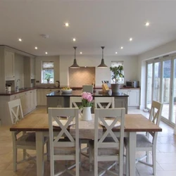 Kitchen design 30 sq.m. with access to the terrace