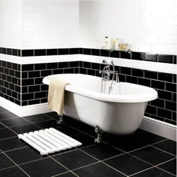 Bathroom design black floor