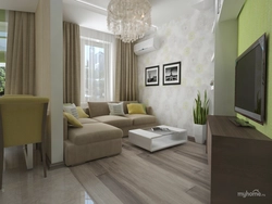 Living Room Interior In Beige Tones Accents