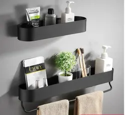 Bathroom shelves design for shampoos