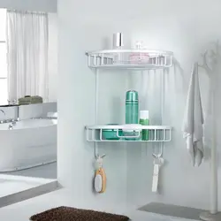 Bathroom shelves design for shampoos