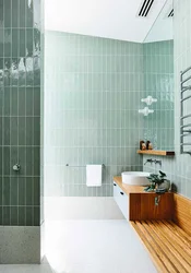 Bath design vertical tiles