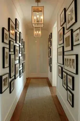 Photos in the hallway on the wall