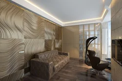 3 d panels for walls in the living room interior