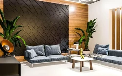 3 d panels for walls in the living room interior