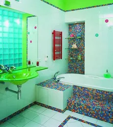 Bath bright tile design