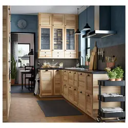 Ас үйдің интерьеріндегі IKEA шкафтары