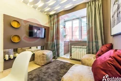 Room Interior 18 Sq M Living Room Bedroom With Balcony