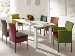 Table and chairs for kitchen interior design