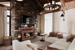 Chalet interior living room