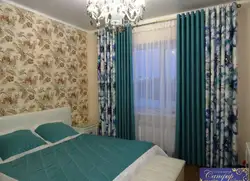 Пардаҳои омехта барои хонаи хоб аз 2 ранг