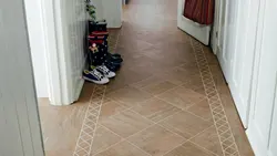 Tiles in a small hallway on the floor photo in an apartment