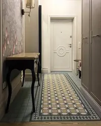 Tiles in a small hallway on the floor photo in an apartment