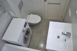 Birləşmiş hamamda paltaryuyan maşın Xruşşov şəkli
