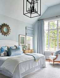 Bedrooms In Gray-Blue Tones Interior