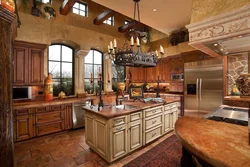 Retro kitchen interior design